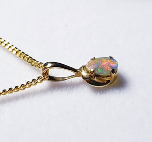 Australian Opal 14kt Pendant