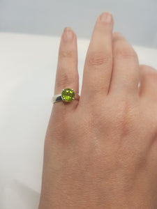 Peridot Ring - sterling silver