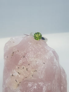 Peridot Ring - sterling silver