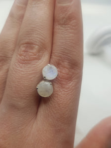 Moonstone Earrings - sterling silver