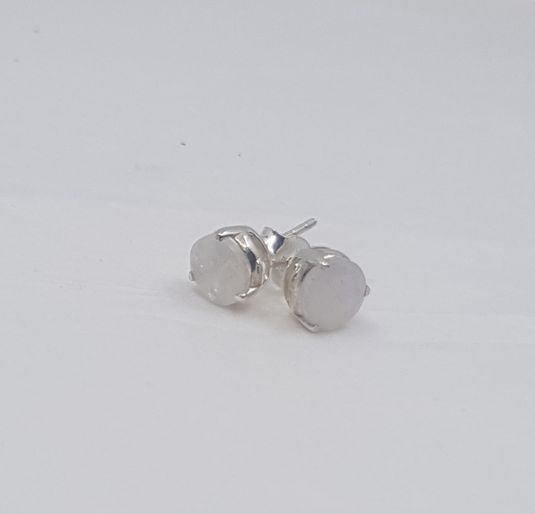 Moonstone Earrings - sterling silver