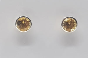 Citrine Earrings - sterling silver