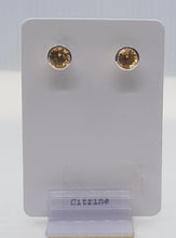 Load image into Gallery viewer, Citrine Earrings - sterling silver

