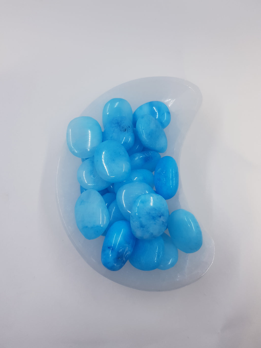 Blue Aragonite tumble